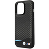 Etui BMW Leather Carbon na iPhone 13 Pro / iPhone 13 - czarne