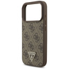 Etui Guess 4G Strap Triangle Logo        MagSafe do iPhone 17 Pro brązowy