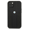 Etui BMW Leather Curve Perforate na iPhone 13 mini - czarne