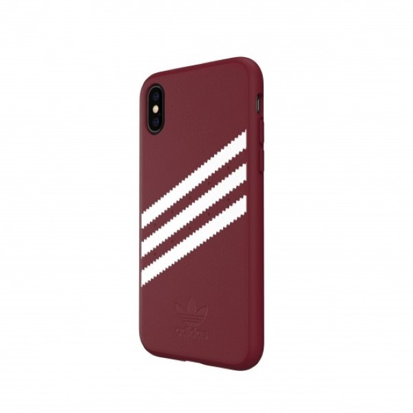 Adidas OR Moulded PU Suede iPhone X/XSburgundowy/collegiate burgundy 33282