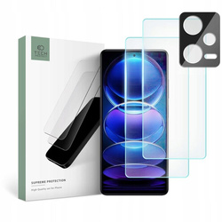 SZKŁO HARTOWANE TECH-PROTECT SUPREME SET XIAOMI REDMI NOTE 12 PRO 5G / 12 PRO+ PLUS 5G CLEAR