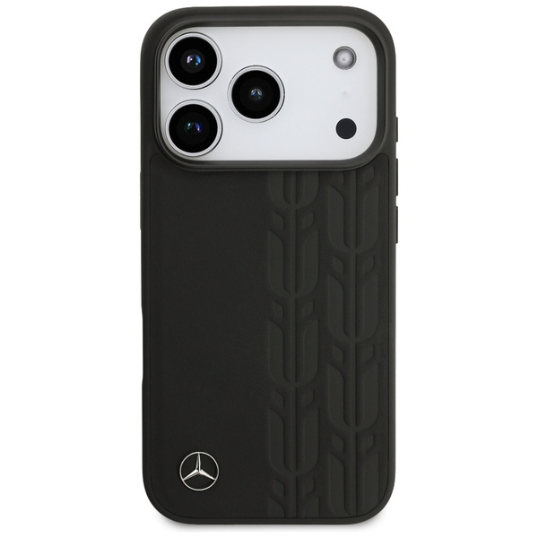 Etui Mercedes Leather Laurel Leaves      MagSafe do iPhone 17 Pro czarny
