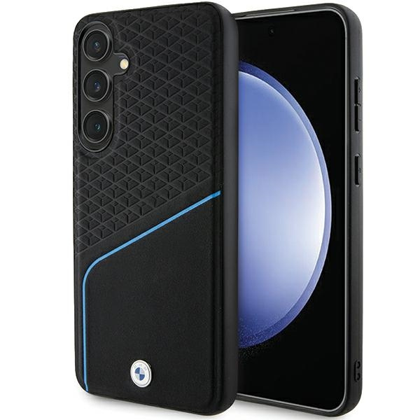 BMW BMHMS24M23RDCLK S24+ S926 black/black hardcase Signature Leather Textured &amp; Line MagSafe
