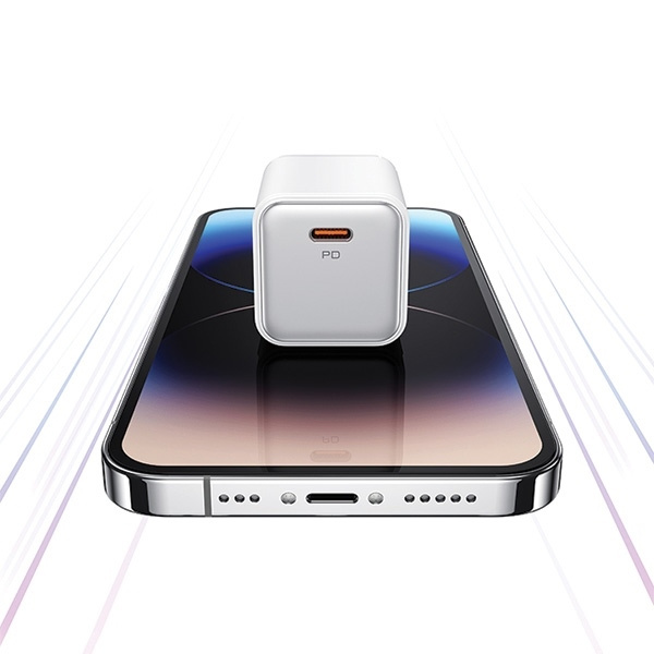 USAMS Ład. siec. 1xUSB-C PD30W 3A (only head) PD3.0 Fast Charging czarny/black X-ron Series CC186TC01 (US-CC186)