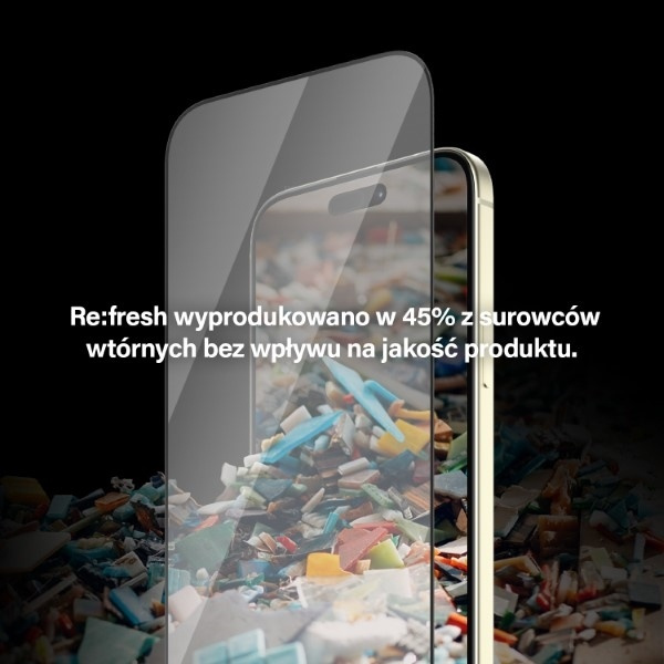 PanzerGlass Re:fresh Glass iPhone 15 Plus 6.7" Ultra-Wide-Fit Screen Protection Easy Aligner 2823