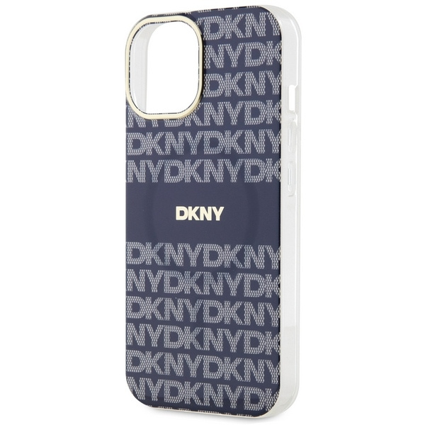 DKNY DKHMP15SHRHSEB iPhone 15 / 14 / 136.1" niebieski/blue hardcase IML Mono & Stripe MagSafe