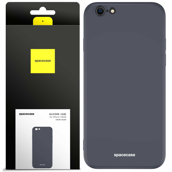 Spacecase Etui Silicone Case iPhone 7/8/SE black