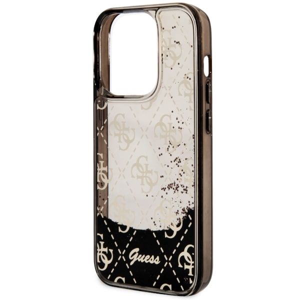 Guess GUHCP14LLC4PSGK iPhone 14 Pro 6.1"czarny/black hardcase Liquid Glitter 4G Transculent