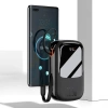 Baseus Qpow Digital Display power bank with fast charging 20000mAh 20W QC/PD/SCP/FCP with built-in Lightning cable black