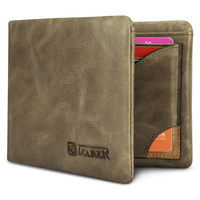 ICARER KHAKI LEATHER WALLET