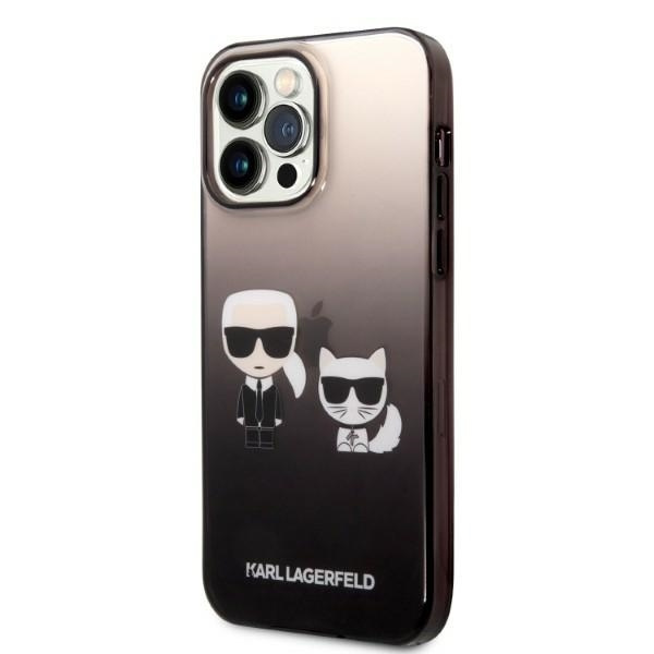 Karl Lagerfeld KLHCP14LTGKCK iPhone 14 Pro 6.1 "hardcase black / black Gradient Ikonik Karl &amp; Choupette