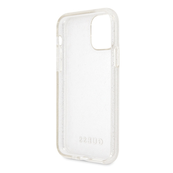 Guess GUHCN65PCGLSI iPhone 11 Pro Maxsrebrny/silver hard case Glitter