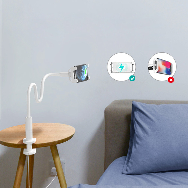 CHOETECH 2IN1 FLEXIBLE PHONE HOLDER WITH WIRELESS CHARGER 10W WHITE (T548-S)