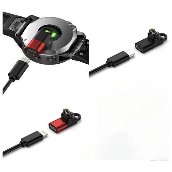 Adapter Lightning Beline do ładowania     zegarków Garmin czerwony