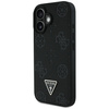 Etui Guess Grained Hot Stamp Peony       Triangle Logo MagSafe do iPhone 16 czarny