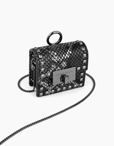 Ideal of Sweden Zoe Mini AirPods Beatstuds Silvery Snake Headphone Case