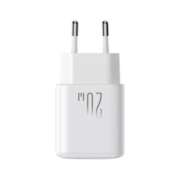 Joyroom JR-TCF20 USB-C PD 20W network charger - white + USB-C / USB-C cable 1m