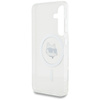 Etui Karl Lagerfeld Button Choupette     Head Printed Logo MagSafe do Samsung Galaxy S25+ biały