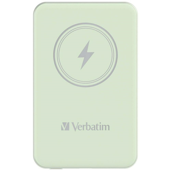 Verbatim Powerbank indukcyjny `n` Go 15W5000mAh Wireless Magnetic zielony/green 32241
