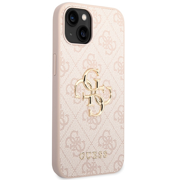 Guess GUHCP15S4GMGPI iPhone 15 / 14 / 13 6.1" różowy/pink hardcase 4G Big Metal Logo