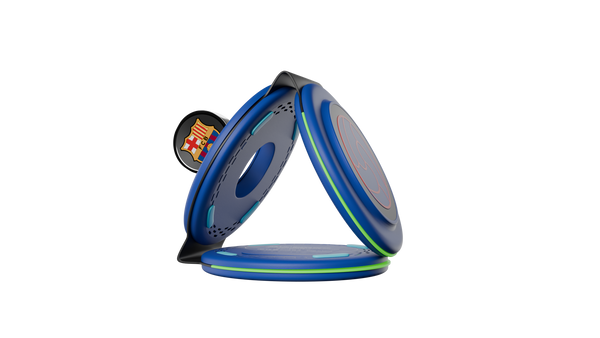 FC Barcelona WC-3 3-in-1 OCFCBWC3BL Wireless Charger