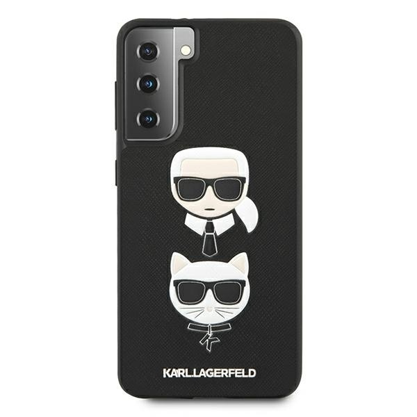 KARL LAGERFELD KLHCS21MSAKICKCBK S21+ G996 CZARNY/BLACK HARDCASE SAFFIANO IKONIK KARL&CHOUPETTE HEAD