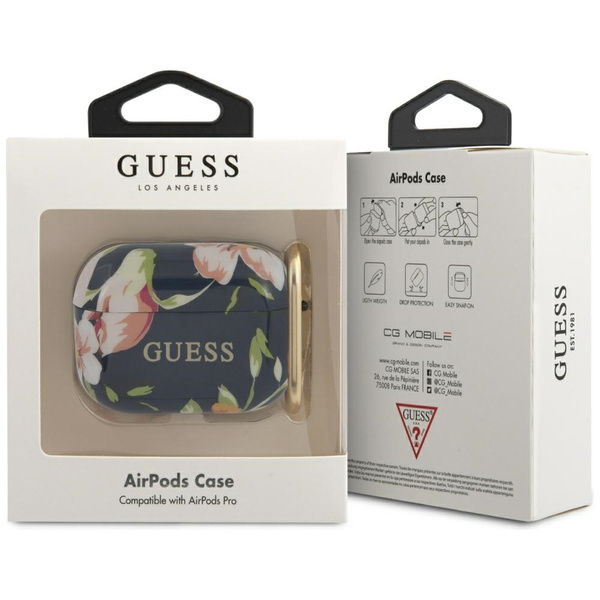 Guess GUACAPTPUBKFL03 AirPods Pro coverniebieski/blue N.3 Flower Collection
