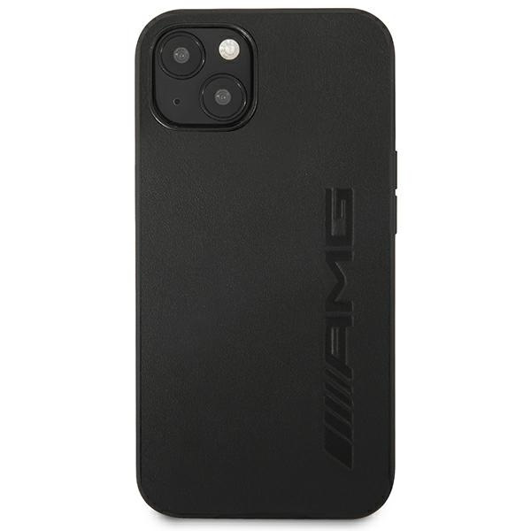 Etui AMG Leather Hot Stamped na iPhone 14 Plus - czarne
