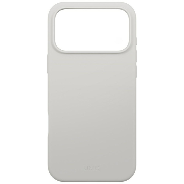Etui UNIQ Lino do iPhone 17 Pro Max      Magclick Charging jasno szary