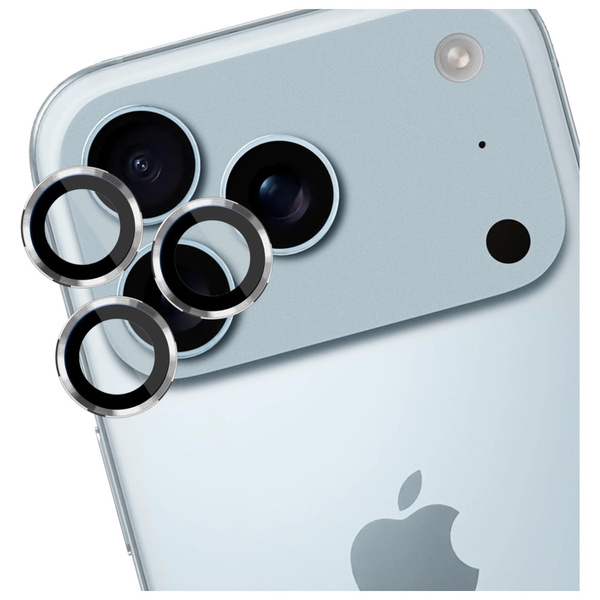 Ochrona na obiektyw aparatu 3MK Lens     Protection Pro do Apple iPhone 17 Pro / 17 Pro Max srebrny