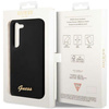 Guess GUHCS23SSLSMK S23 S911czarny/black hardcase Silicone Vintage Gold Logo
