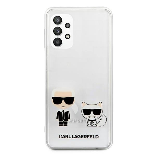 Etui Karl Lagerfeld Karl & Choupette na Samsung Galaxy A32 5G - przezroczyste