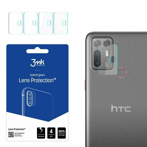 HYBRID GLASS 3MK FLEXIBLE GLASS LENS  HTC DESIRE 20 PLUS CAMERA 4 PCS.