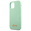 Guess GUHCP12MLSLMGGN iPhone12/12 Pro 6,1" zielony/green hardcase Metal Logo Script