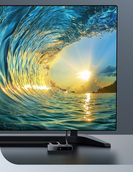 Baseus bidirectional switch splitter switcher HDMI - 2x HDMI 4K / 30 Hz gray (CAHUB-BC0G)