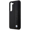 Etui BMW Leather Textured & Stripe na Samsung Galaxy S23+ - czarne