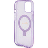 Guess GUHMP15MHRSGSU iPhone 15 Plus / 14 Plus 6.7" fioletowy/purple hardcase Ring Stand Script Glitter MagSafe