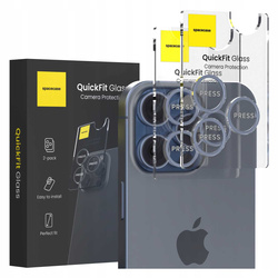 Spacecase Szkło na aparat QuickFit Camera iPhone 15 Pro/15 Pro Max dark blue