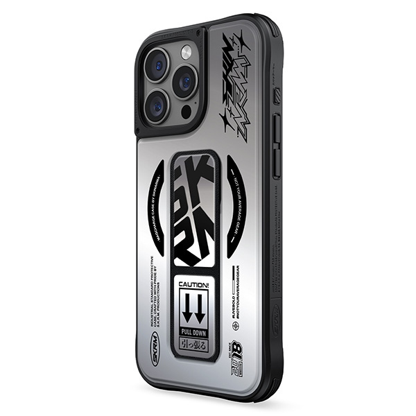 Skinarma etui Kira Kobai iPhone 16 Pro    6.3" Magnetic Charging Grip Stand chrome