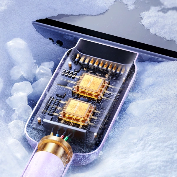 Kabel Joyroom Multi-Color Series A14 USB-C / Lightning 20W 1.2 m - fioletowy