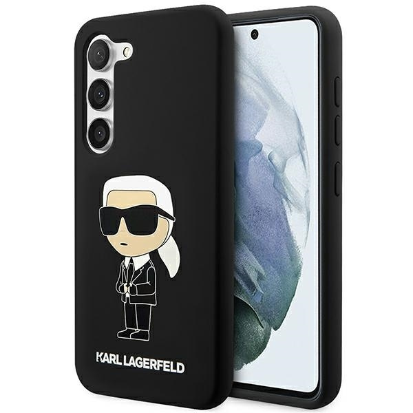 Karl Lagerfeld Silicone Ikonik Case for Samsung Galaxy S23+ - Black