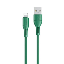 USAMS KABEL U68 LIGHTNING 2A FAST CHARGE 1M ZIELONY/GREEN SJ500USB04 (US-SJ500)