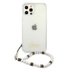 Guess GUHCP12LKPSWH iPhone 12 Pro Max6,7" Transparent hardcase White Pearl
