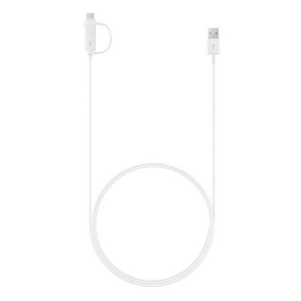 CABLE SAMSUNG EP-DG930DW MICROUSB USB + C WHITE BULK