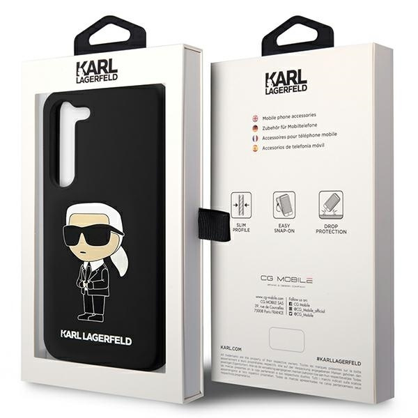 KARL LAGERFELD KLHCS23SSNIKBCK S23 S911 HARDCASE CZARNY/BLACK SILICONE IKONIK