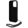 Etui Karl Lagerfeld Saffiano Crystals    w/Chain do iPhone 16 Pro Max czarny