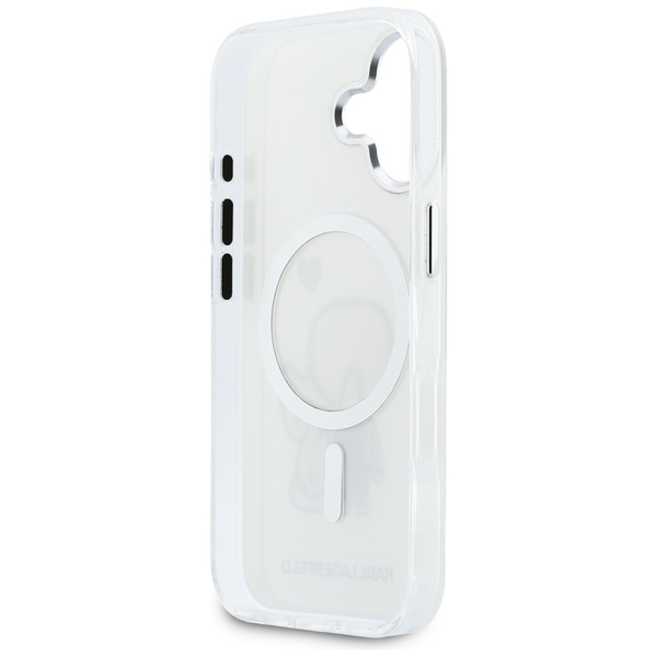 Etui Karl Lagerfeld Karl & Choupette     Back MagSafe do iPhone 17 przezroczysty