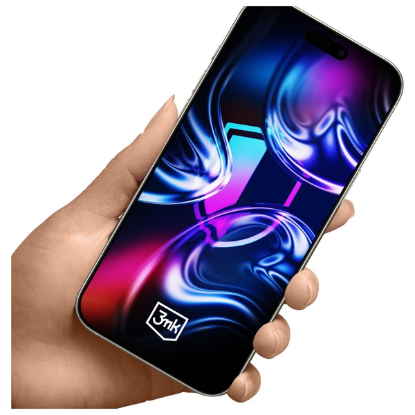 Szkło hartowane 3MK HardGlass Max        z aplikatorem do Apple iPhone 16 Pro/17