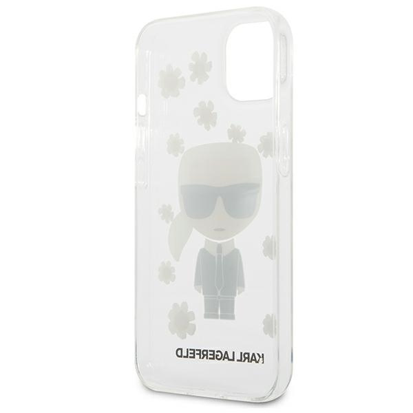KARL LAGERFELD KLHCP13MHFLT IPHONE 13 / 14 / 15 6,1" PRZEZROCZYSTY/TRANSPARENT FLOWER IKONIK KARL