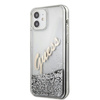 Guess GUHCP12SGLVSSI iPhone 12 mini5,4" srebrny/silver hardcase Glitter Vintage Script